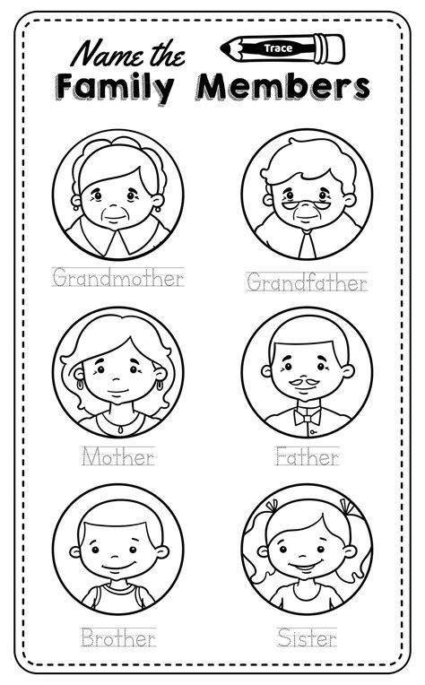 types  family worksheet  class  printable forms