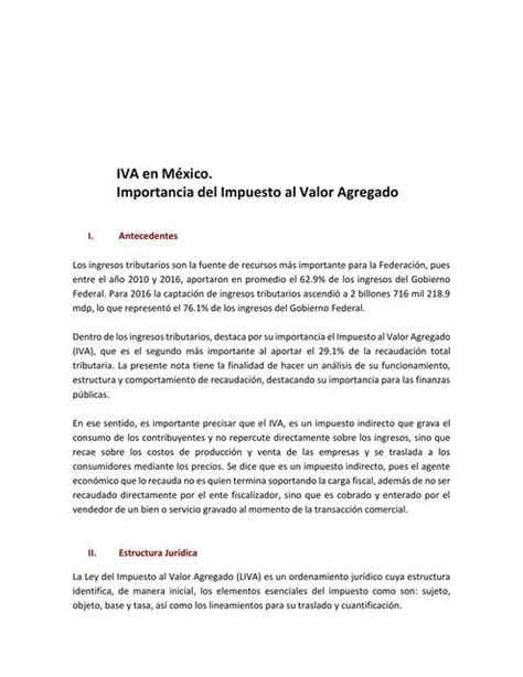 Iva En México Importancia Del Impuesto Al Valor Agregado Economía