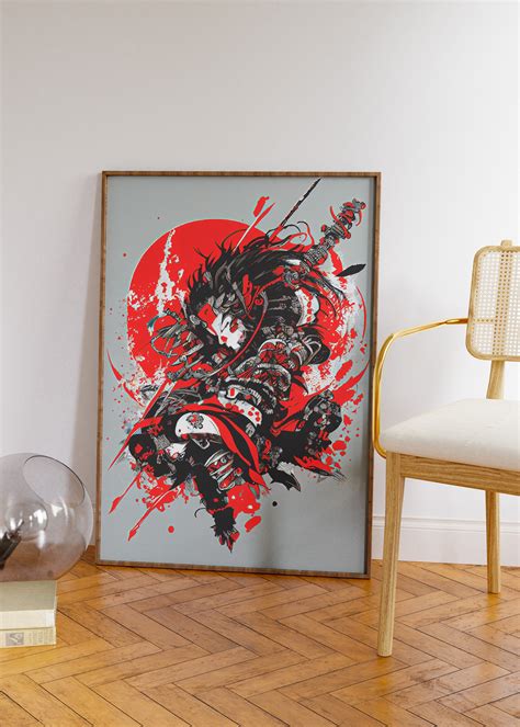 Beautiful Female Samurai 3 Art Digital Downloadable Print - Etsy