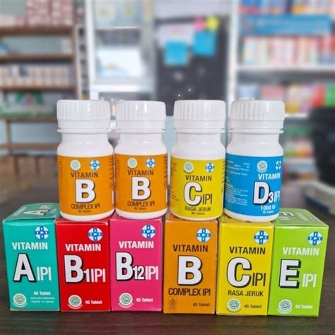 Jual Ipi Vitamin A B B B Complex C D E Zinc Amy Shopee Indonesia