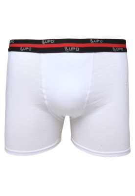 Cueca Lupo Boxer Logo Branca Compre Agora Dafiti Brasil