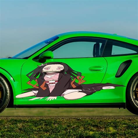 Anime Girl Car Wrap, Anime Car Vinyl Decal, Anime Girl Car Sticker ...