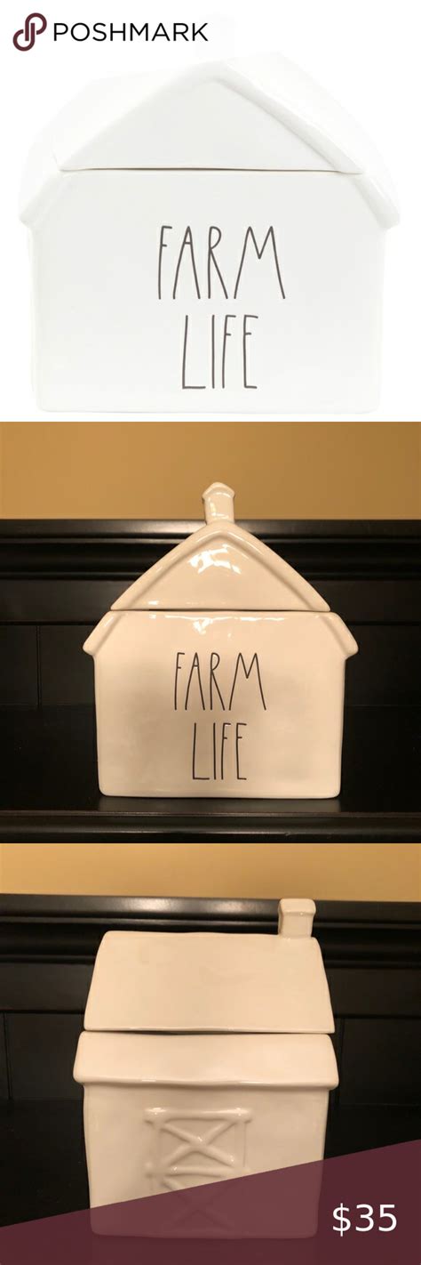 Rae Dunn Farm Life Canister New Rae Dunn Farm Life Barn Canister