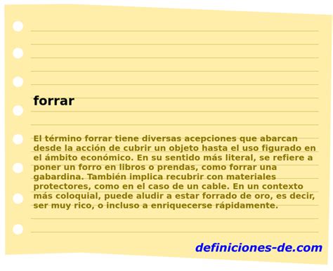 O Que Significa Forra - Significado de «forrar»