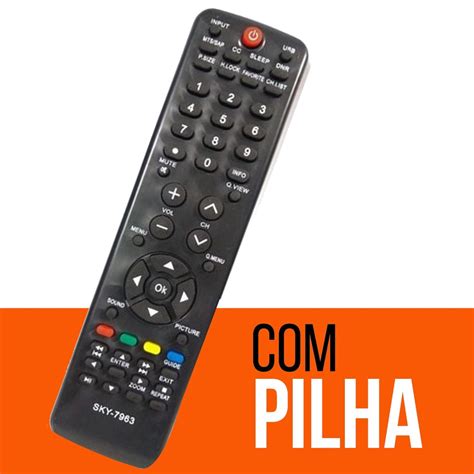 Controle Remoto Tv H Buster Lcd Led Novo Fbg Shopee Brasil