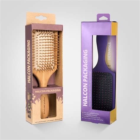 Custom Hair Brush Boxes Packaging Wholesale With Logo