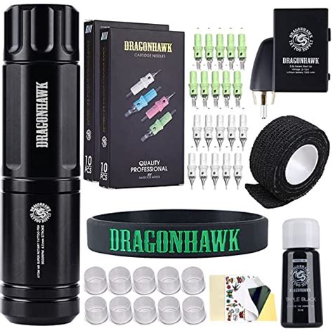 Dragonhawk Kit De Bol Grafos Y Cartuchos De Tatuaje In D