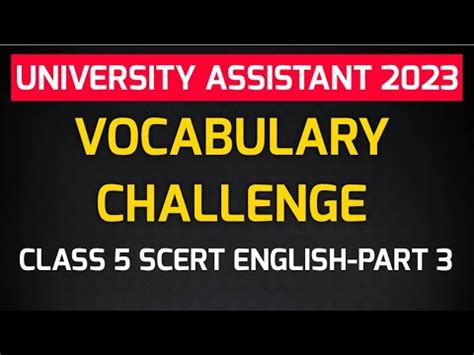 English Vocabulary Challenge Scert Class Part Kerala Psc Tips