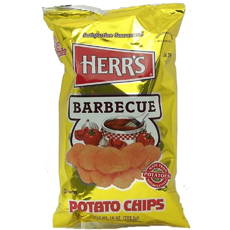 Herr's barbecue flavor potato chips 10oz - Chips, Potato - Snacks ...