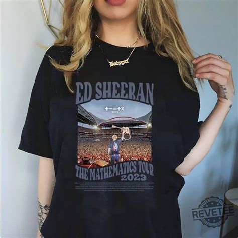 Ed Sheeran The Mathematics Tour 2023 The Mathematics Tour Shirt Ed