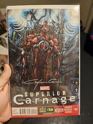 Superior Carnage 2 Marvel Comics Venom Spider Man Signed By Clayton