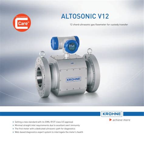 ALTOSONIC V12 KROHNE Messtechnik GmbH PDF Catalogs Technical