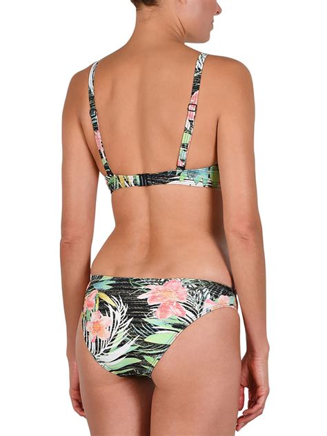 Naturana Multi Hibiscus Print Underwired Bikini Set Size