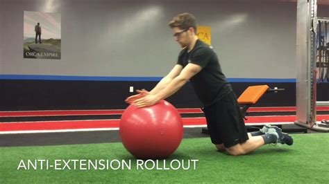 Swiss Ball Anti Extension Rollout Coach Sean Escaravage YouTube