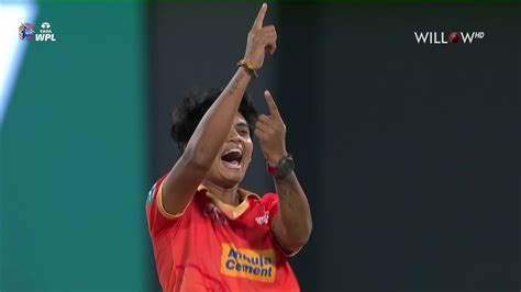 Meghna Singh 4 Wickets Vs Delhi Capitals Women Ggw Vs Dcw 10th Match