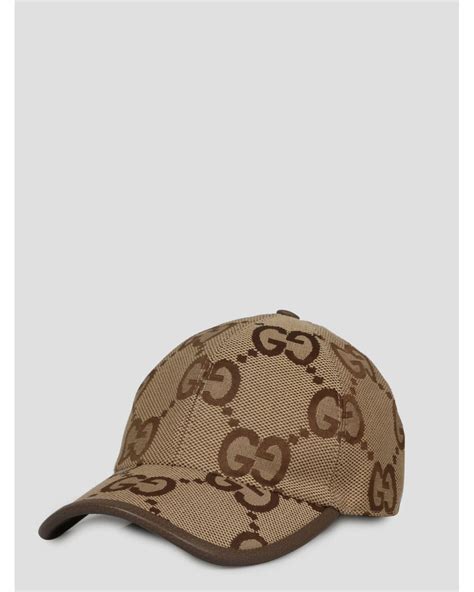 Gucci Jumbo Gg Baseball Cap In Brown For Men Lyst