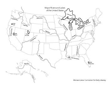 United States Landforms Map Worksheet