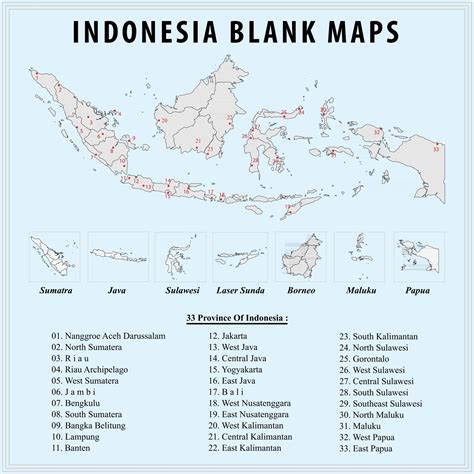 Blank Map of Indonesia - Indonesia Outline Map 3015759 Vector Art at ...