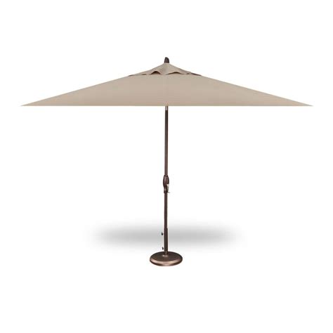 Auto Tilt 8x10 Market Umbrella Bronze Frame Market Umbrella