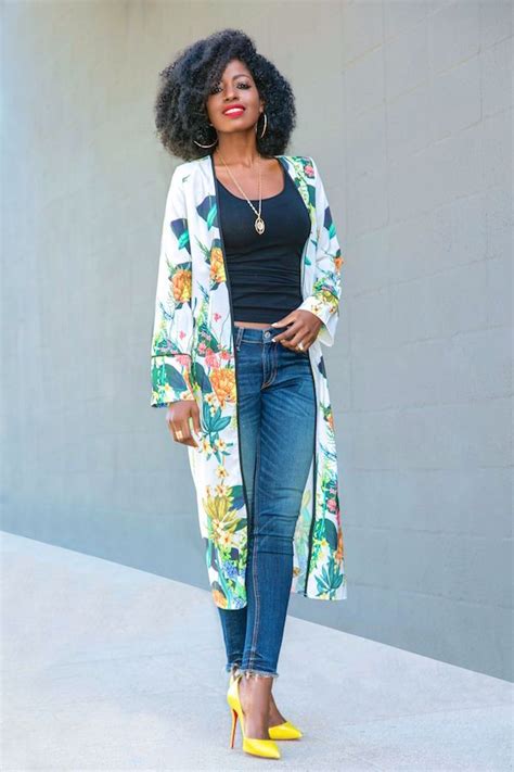 Style Pantry Print Kimono Duster Tank Ankle Length Jeans Kimono