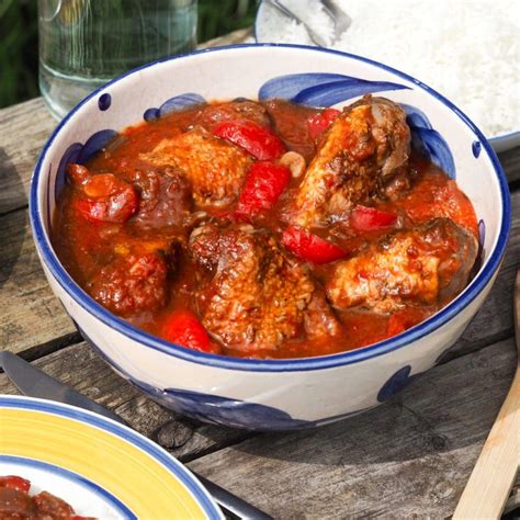 Poulet Basquaise Et Son Riz Blanc Famileat