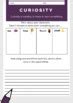 Curiosity Worksheets - scavenger hunt & senses vocabulary. EASEL included.