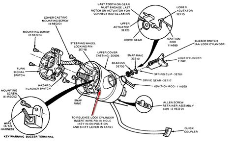 Ford F Tilt Steering Column Diagram