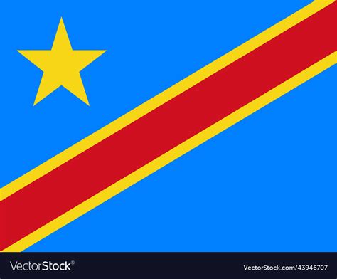 National flag of the world democratic republic Vector Image