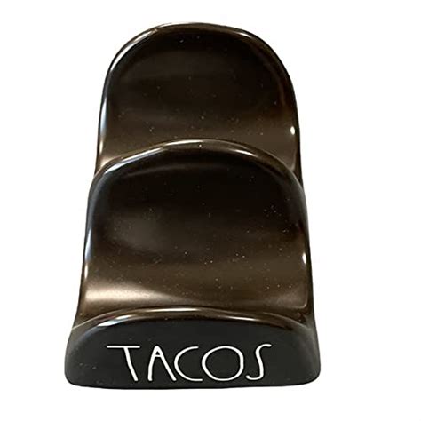 Rae Dunn Ceramic Black Tacos Holder Taco Night Farmhouse Goals