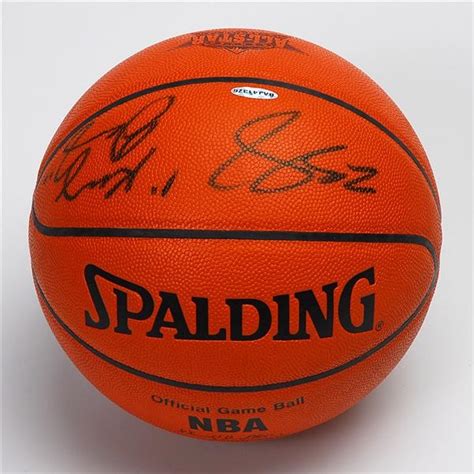 2005 LeBron James Signed Game Used Rookie Challenge Basketball UDA