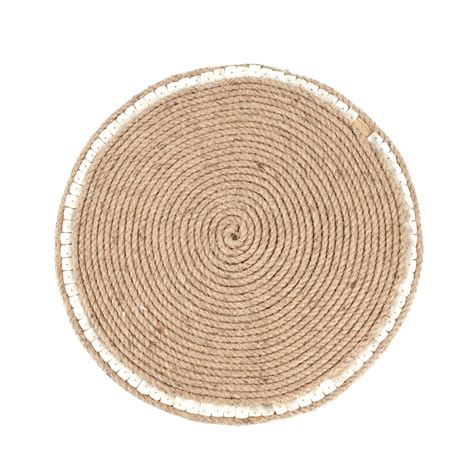 Jute Design Placemat Set Of 4 Natural Placemat Set Of 4 Tan