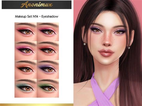 Anonimux Simmer S Makeup Set N14 Eyeshadow Sims 4 Cc Makeup Sims 4