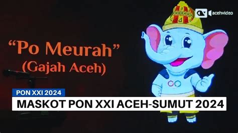 Ini Dia Maskot Resmi PON Aceh Sumut 2024 YouTube