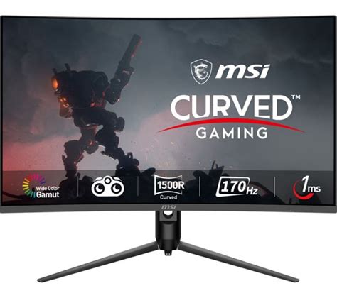 MSI G32CQ5P Quad HD 32 Curved VA LCD Gaming Monitor Black Simply