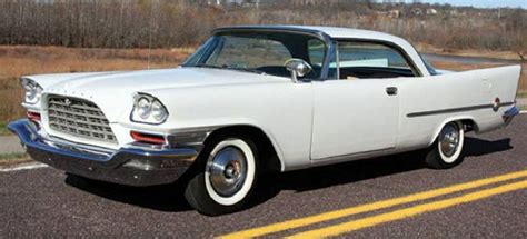 1957 Chrysler 300C White 2DR H T The 1957 300C Convertible Model Is