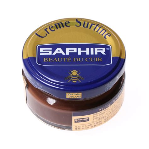 サフィール Saphir ルボウ ビーズワックスファインクリーム 50ml【返品不可商品】 （37ミディアムブラウン） ファッション通販