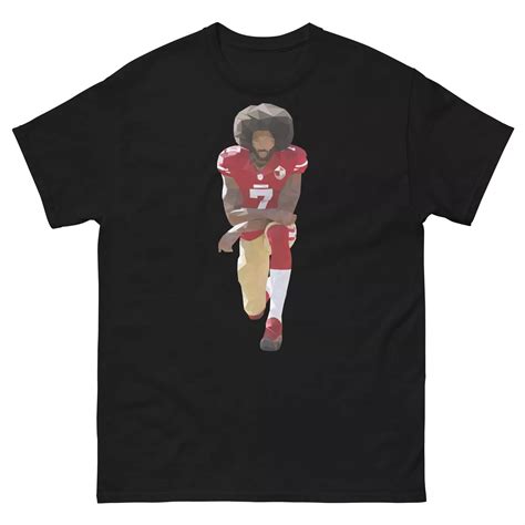 Colin Kaepernick Kneeling Low Poly Shirt