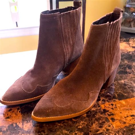 Hobbs Suede Light Brown Boots Gem