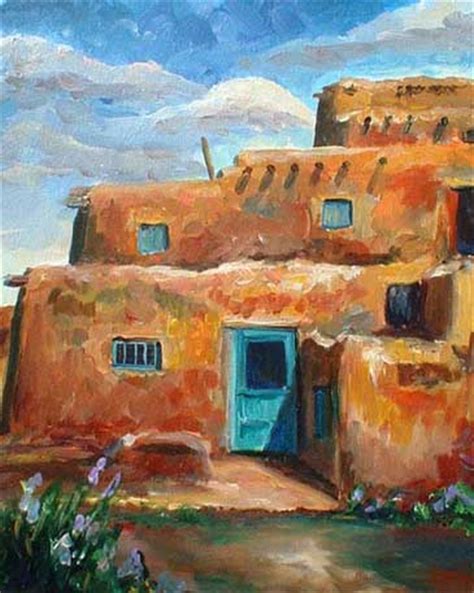 Pueblo Door - Southwest Art Painting