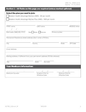 Fillable Online Exhibit Model Individual Enrollment Request Form To