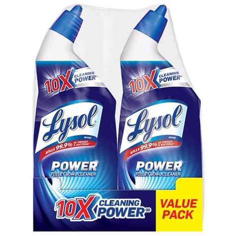 Lysol 24 Oz Power Toilet Bowl Cleaner 2 Count 1920079174 The Home Depot