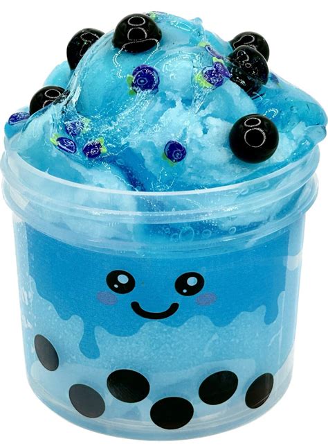 Blueberry Frozen Boba Slime Icee Slime Jelly Slime Charm Slime Etsy