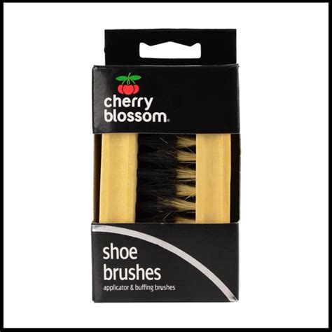 Cherry Blossom Twin Shoe Brush Set — C Booth And Son