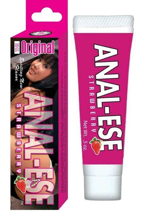 Anal Lube Ese Ease Eze Eaze Strawberry Numbing Lubricant X Large Tube