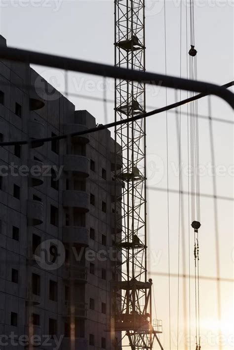 construction cranes with construction equipment 9410541 Stock Photo at ...