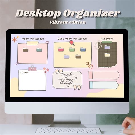 Desktop Wallpaper Organizer Vibrant Edition Folder Icons Customizable ...