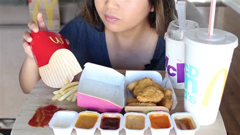 Asmr Mcdonalds Chicken Mcnuggets Eating Sounds Youtube