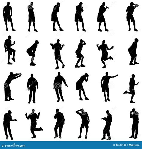 Siluetas Del Vector Del Gay Ilustración del Vector Ilustración de