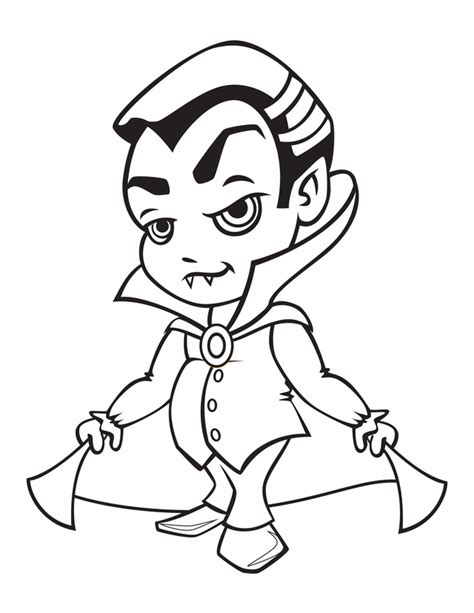 Free Printable Vampire Coloring Pages For Kids