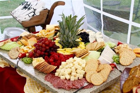 Fruit Cheese Cracker Display Food Food Displays Cheese Platters